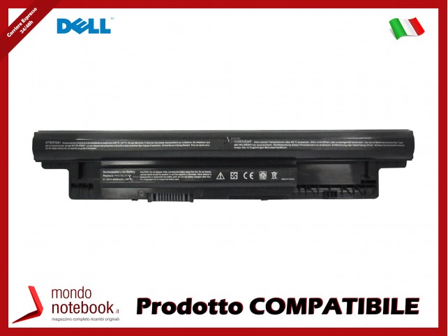 Batteria PowerQ per DELL Inspiron 14 3421 3437 4400 mAh 11.1V P/N 0MF69 Nero