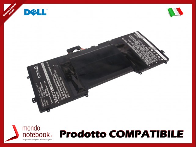 Batteria PowerQ per DELL XPS 12 9Q23 5800 mAh 7.4V P/N 0489XN Nero