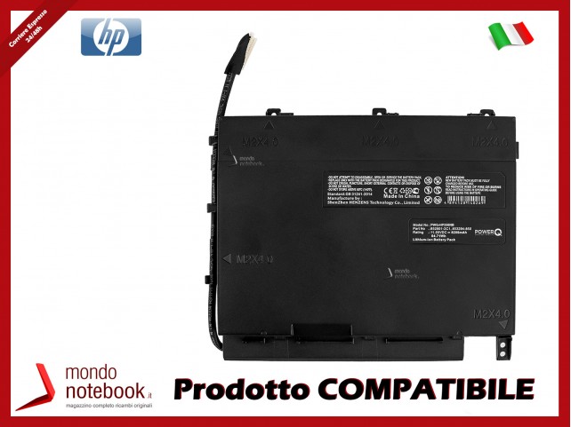 Batteria PowerQ per HP 17-204TX 8200 mAh 11.55V P/N 852801-2C1 Nero