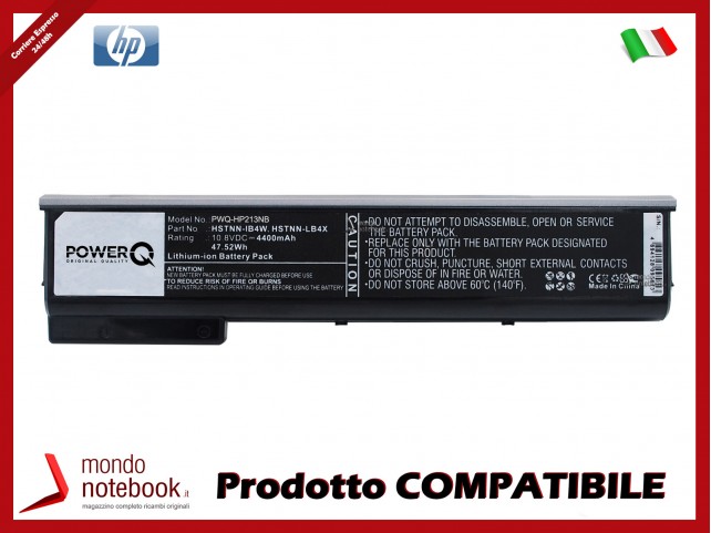 Batteria PowerQ per HP D9R52AV 4400 mAh 10.8V P/N 718675-121 Nero