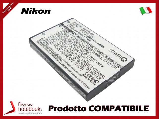 Batteria PowerQ per NIKON Coolpix 3700 1200mAh 3.7V P/N CP1