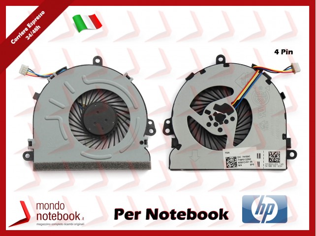 Ventola Fan CPU HP 15-DA 15-DB 15-DR 15Q-DX 15T-DS (VERSIONE 2)