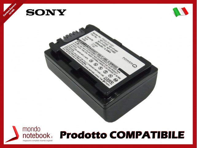 Batteria PowerQ per Sony CR-HC51E 650mAh 7.4V P/N NP-FH30