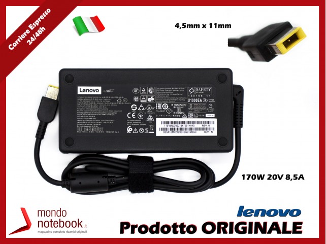 Alimentatore Originale Lenovo 170W 20V 8,5A (4,5mm x 11mm)