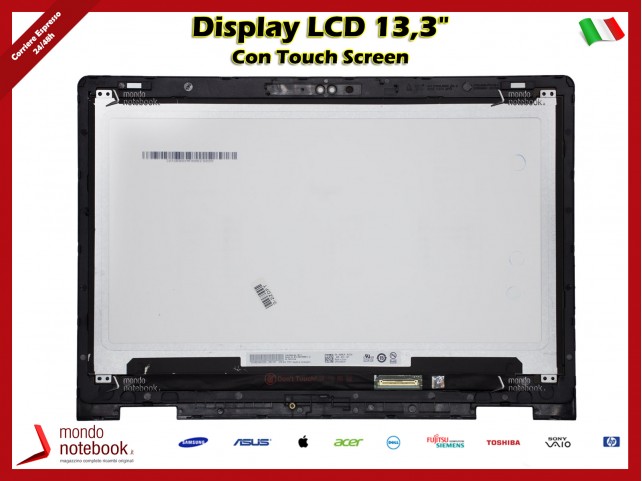 Display LCD con Touch Screen Originale DELL Inspiron 13 5368 5378 5379 Versione angoli retti