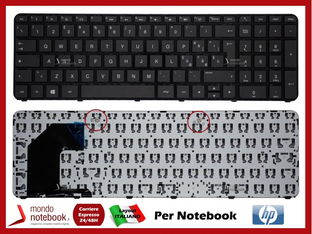 Tastiera Notebook HP Pavilion 15-B Series (NERA) (CON FRAME) Italiana