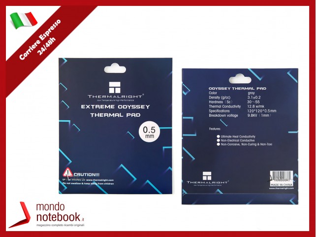 Pad Termico Thermalright da 0,5mm 120x120mm Alta Conducibilità Termica