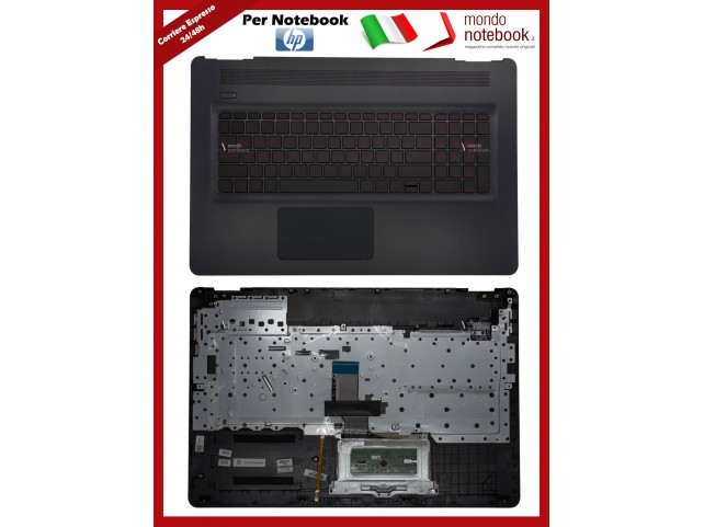 Tastiera con Top Case HP OMEN 17-W (Retroilluminata) CON ADESIVI LAYOUT ITALIANO