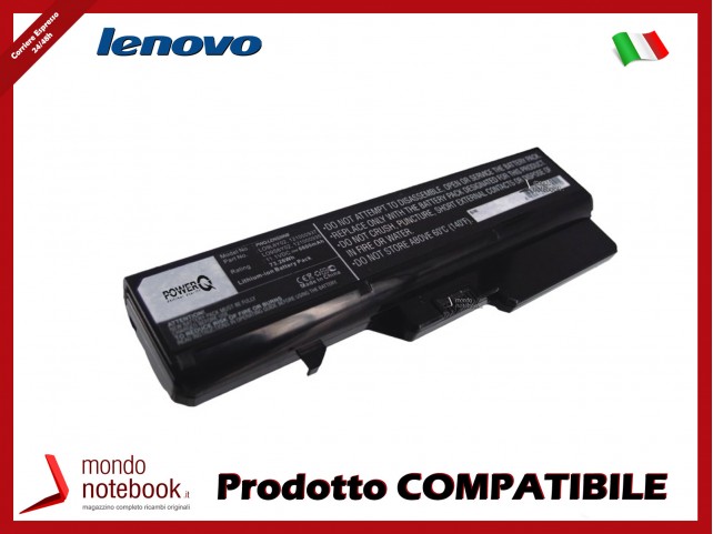 Batteria PowerQ per Lenovo IdeaPad B470 6600 mAh 11.1V P/N 121000935 Nero