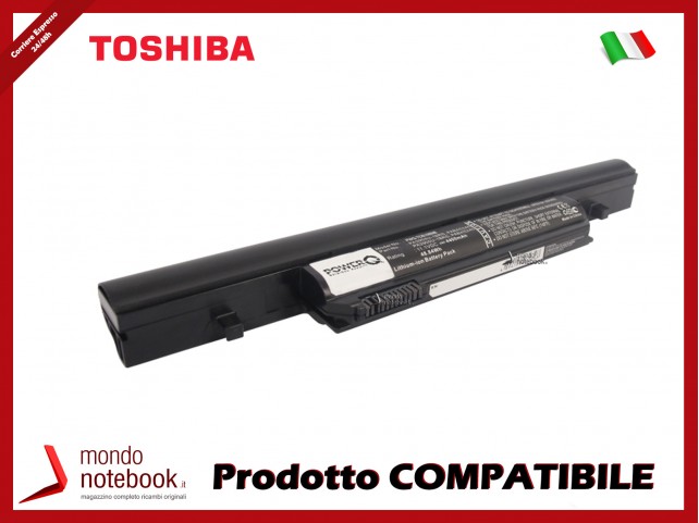 Batteria PowerQ per Toshiba Dynabook R751 4400 mAh 11.1V P/N PA3904U-1BRS Nero