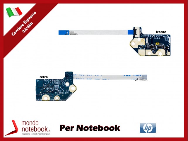 Board Tasto Accensione Power Button + Cavo Flat HP OMEN 15-DC 15-DC1050NL