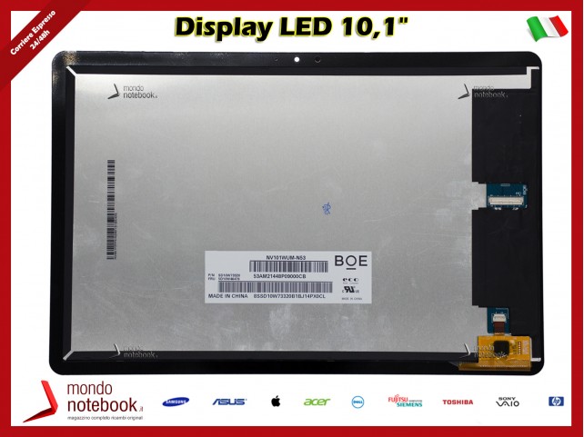 Display Completo di Touchscreen per LENOVO Chromebook 10.1 "Duet  CT-X636N CT-X636F