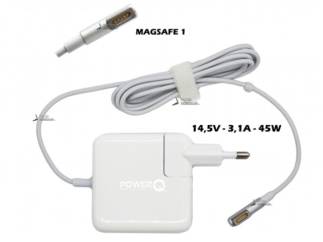 Alimentatore PowerQ per APPLE 45W 14,5V 3,1A A1374 - MagSafe 1