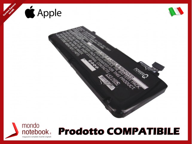 Batteria PowerQ per Apple MacBook Pro 13 5800 mAh 10.95V P/N 020-6547-A Nero