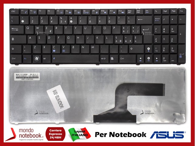 Tastiera Notebook ASUS N50 K52 K70 K72 G72 G51 G73 N61 X73 X53 (NERA)