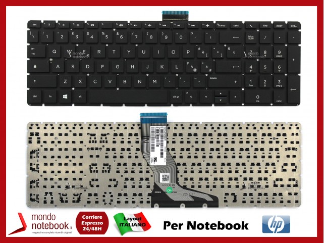 Tastiera Notebook HP 15-BS 15-CC 15-BW 15-CB 17-BS 250 G6, 255 G6 (Nera)