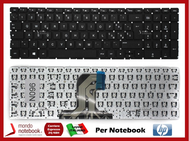 Tastiera Notebook HP Pavilion 15-AC 15-AF 15-AY 15-BA 250 G4 255 G4 (NERA) Italiana