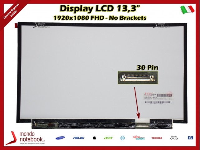 Display LCD 13,3" (1920x1080) FHD (No Brackets) 30 Pin LQ133M1JW28