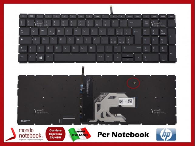 Tastiera Notebook HP Probook 450 G6, 450 G7 Retroill. Layout Italiano