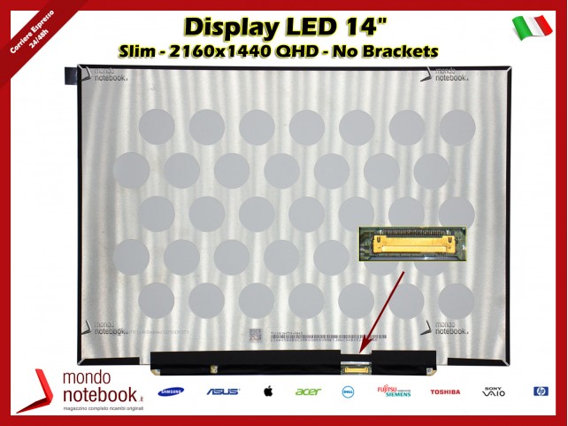 Display LED 14" (2160x1440) QHD SLIM Huawei matebook KLVL-WFH9