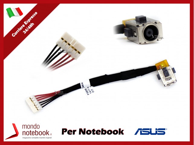 Connettore di Alimentazione DC Power Jack ASUS FX705GE FX505GD FA706IH FA506IH (6 Pin)