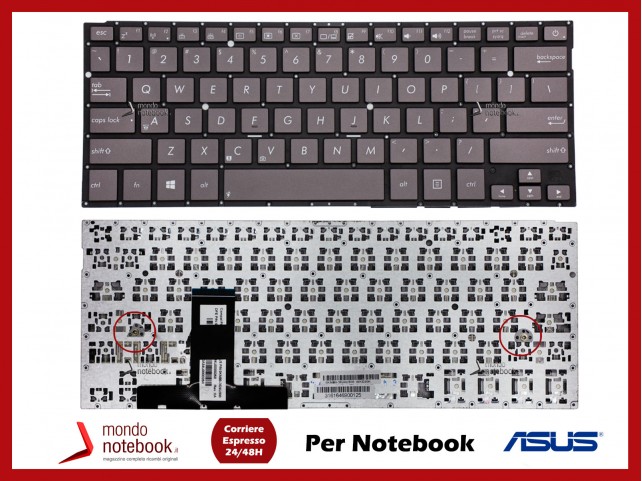 Tastiera Notebook ASUS UX31A (MARRONE)(Senza Frame) Layout US English
