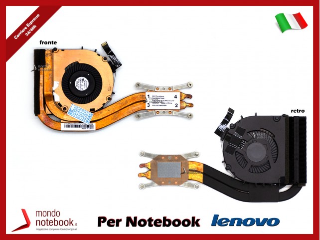 Dissipatore e Ventola Heatsink Fan CPU Lenovo ThinkPad X1 Carbon 1st Gen