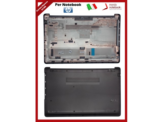 Bottom Case Scocca Cover Inferiore HP 250 255 G7 G7 15-DA 15-DB 15-DR (Nero) Con ODD