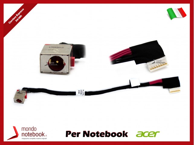 Connettore di Alimentazione DC Power Jack ACER Predator PH317-51 PH317-52 Nitro AN515-52 (8 Pin)