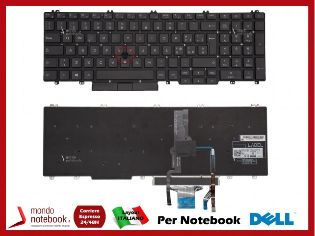 Tastiera Notebook DELL Latitude 5500 Precision 3540 3541 3550 3551 - X21WJ