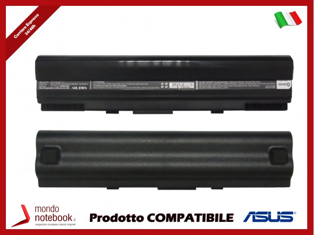 Batteria PowerQ per Asus 1201N-SIV018M 4400 mAh 11.1V P/N 07G016CH1875 Nero