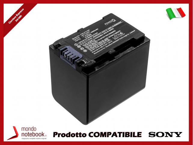 Batteria PowerQ per Sony FDR-AX33 2050mAh 7.3V P/N NP-FV50A