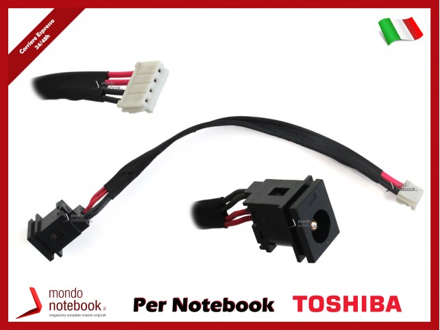 Connettore di Alimentazione DC Power Jack TOSHIBA Satellite PRO S500 Pro S500-12H S500-12U