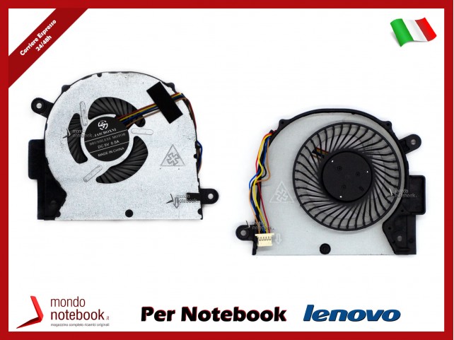 Ventola di Raffreddamento Fan CPU LENOVO IdeaPad 500-15 500-15ISK Z41-70 Z51-70 Y50C DC28000FWF0 DFS561405PL0T