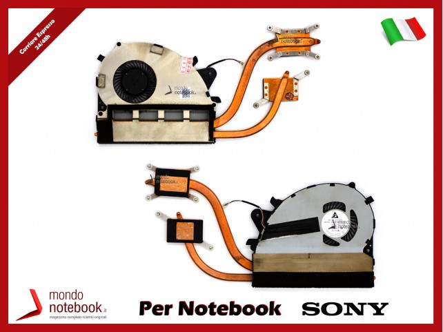 Dissipatore e Ventola Heatsink Fan CPU SONY VAIO SVS15 SVS1511 SVS1511S3C SVS1511S1C SVS1511S2C