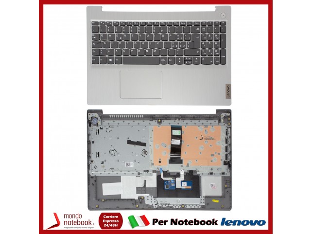 Tastiera con Top Case LENOVO IdeaPad 3 15ADA05 3-15IML05 Italiana (Platinum Grey) senza ID