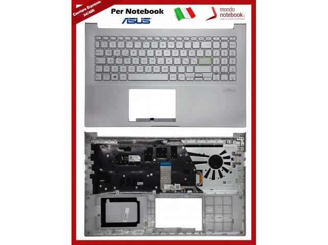 Tastiera con Top Case ASUS Vivobook K513EP X513EQ X513EP (Silver) Layout Italiano
