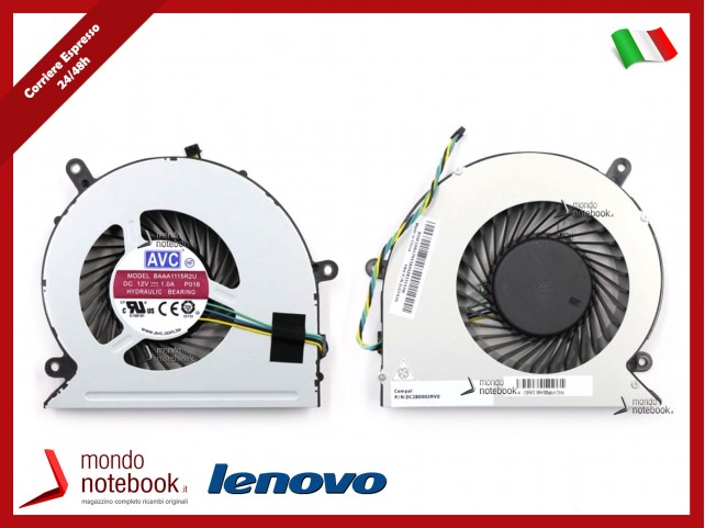 Ventola Fan CPU LENOVO M800z M810z V510z AIO 520-27IKL 510-23ISH 300-20ISH 700-22ISH