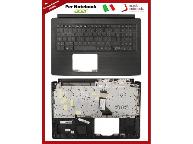 Tastiera con Top Case ACER Aspire A315-53 A315-53G A315-41 A515-52G (Nera) Layout Italiano