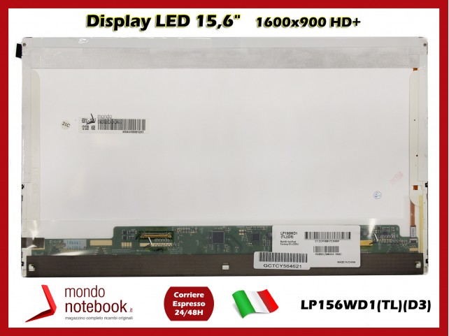 Display LED 15,6" (1600x900) HD+ 40 Pin SX