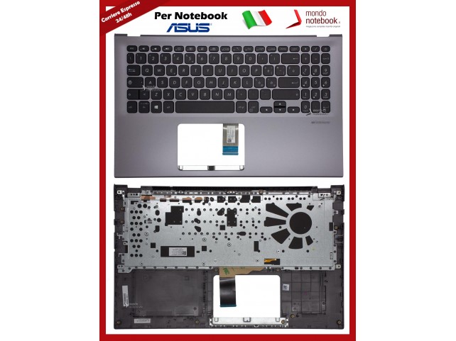Tastiera Con Top Case ASUS VivoBook 15 X512 (Slate Grey) Italiana Retroilluminata