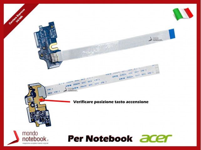 Power Button Board ACER Aspire E1-521 E1-531 E1-571 - LS-7912P