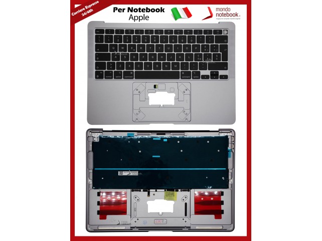 Tastiera con Top Case APPLE MacBook Air M1 13.3" A2337 - Late 2020 (Space Grey) It