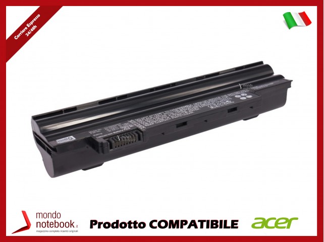 Batteria PowerQ per Acer e altri brand 4400mAh 11.1V P/N AK.003BT.071 Nero