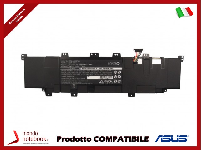 Batteria PowerQ per Asus AR5B225 4000 mAh 11.1V P/N 0B110-00210000 Nero