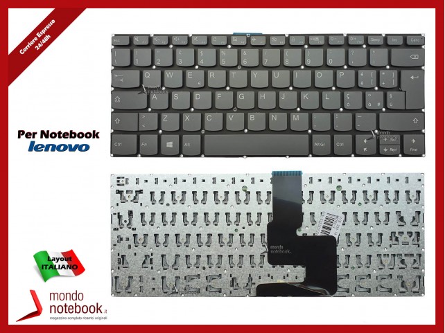 Tastiera Notebook Lenovo YOGA 520-14IKB 720-15IKB (Grigia) Italiana