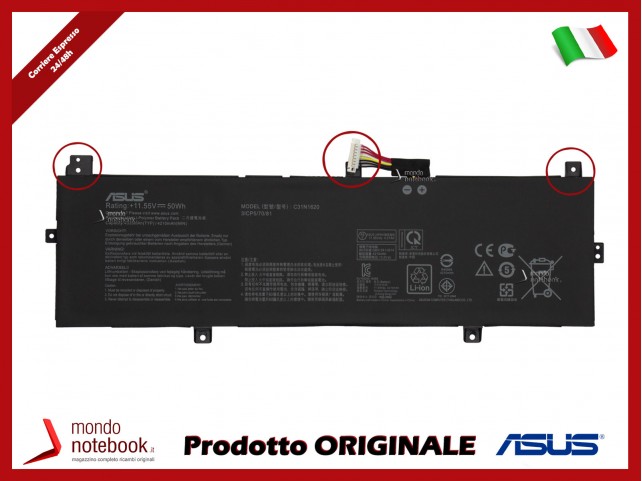 Batteria Originale ASUS UX430 4200 mAh 11.55V P/N 0B200-02370000 Ver. 2