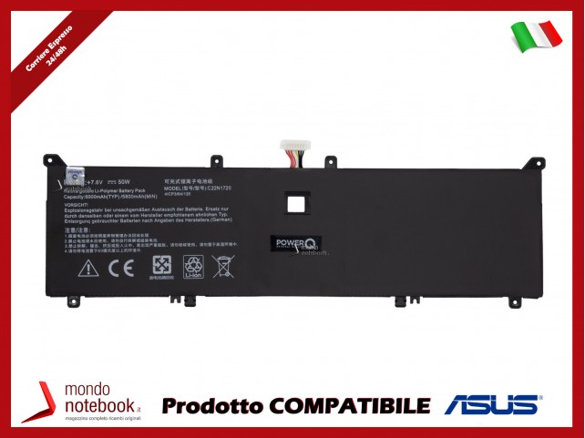 Batteria PowerQ ASUS UX391FA UX391UA - C22N1720 0B200-02820000