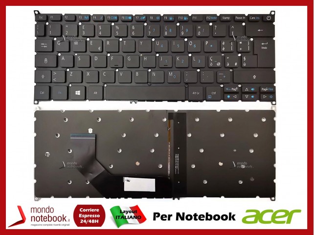 Tastiera Notebook ACER Swift SF314-52 SF314-52G SF314-53G - Retroill. - Italiana