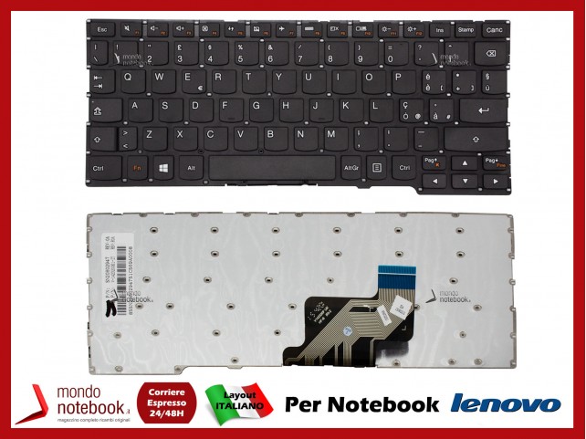 Tastiera Notebook Lenovo Ideapad Yoga 3 11 300-11ibr 300-11iby Italiana